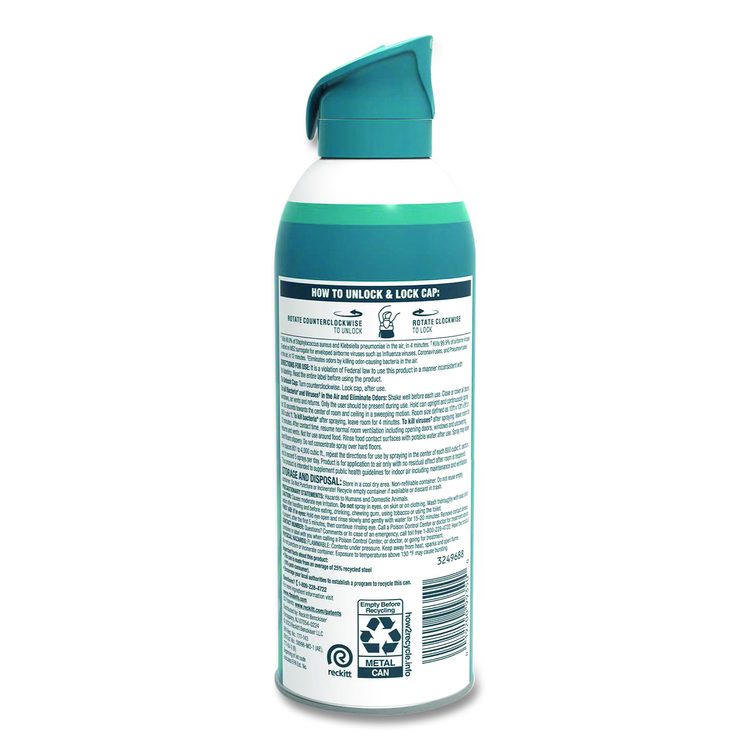 Air Sanitizer Spray, Simple Fresh Scent, 10oz Aerosol Spray