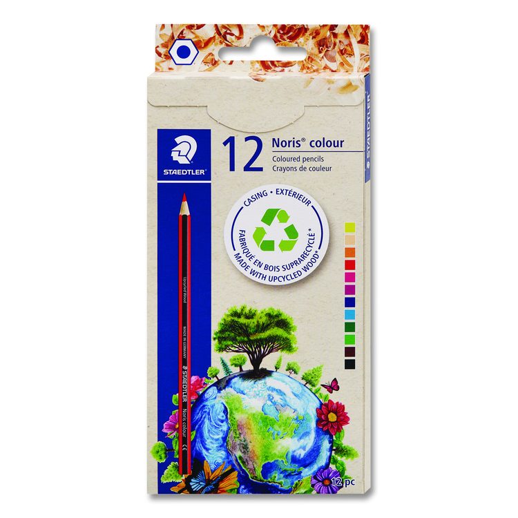 Colored Pencils, Assorted Lead and Barrel Colors, 12/Pack