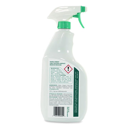 Lime Calcium Surface Residue Remover, 32 oz Spray Bottle, 12/Carton