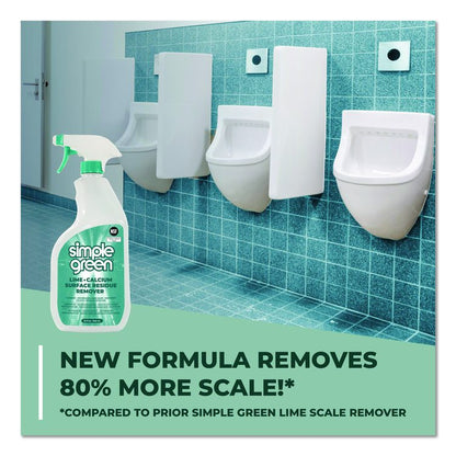 Lime Calcium Surface Residue Remover, 32 oz Spray Bottle, 12/Carton