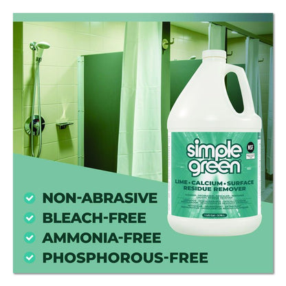 Lime Calcium Surface Residue Remover, 1 gal Bottle, 6/Carton