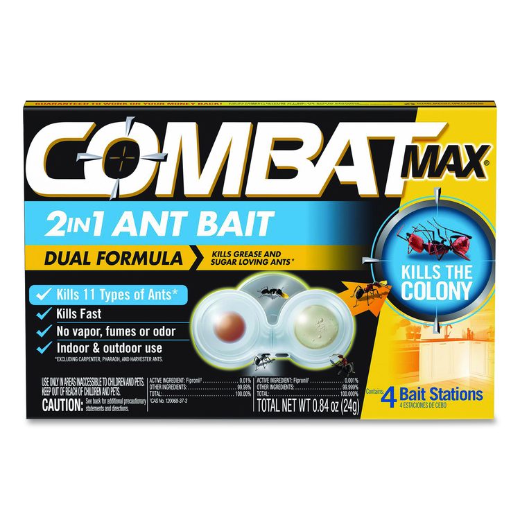 Max 2-in-1 Ant Bait, 0.84 oz, 4 Bait Stations