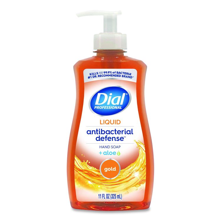 Antibacterial Defense Gold Liquid Hand Soap, 11 oz Pump Bottle