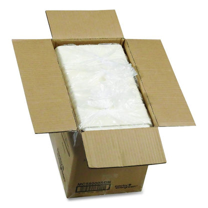 Compostable Fiber Blend School Lunch Tray, 10 x 8 x 1, White, 240/Carton