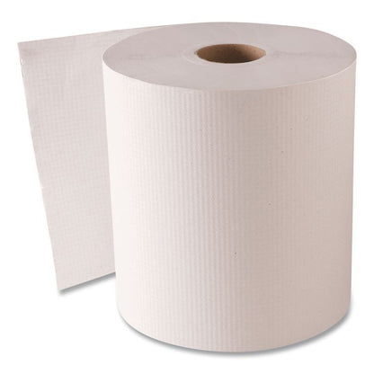 Hardwound Roll Towels, 1-Ply, 8" x 800 ft, White, 6 Rolls/Carton