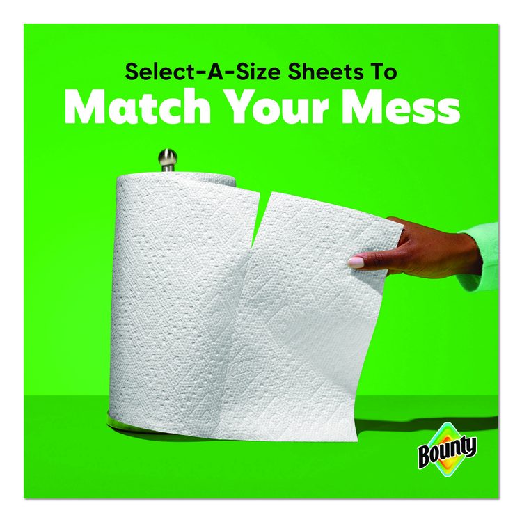 Select-a-Size Kitchen Roll Paper Towels, 2-Ply, 5.9 x 11, White, 123 Sheets/Triple Roll, 6 Rolls/Carton