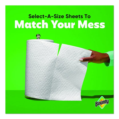 Select-a-Size Kitchen Roll Paper Towels, 2-Ply, 5.9 x 11, White, 123 Sheets/Triple Roll, 6 Rolls/Carton