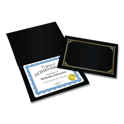 Award Certificates, 8.5 x 11, White with Braided Blue Border, 25/Pack