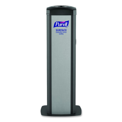DS360 High-Capacity Surface Disinfecting Wipes Station, 1,200 Wipe Capacity, 15.5 x 15.5 x 39.6, Graphite
