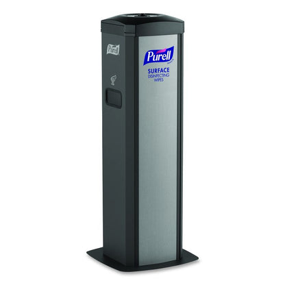 DS360 High-Capacity Surface Disinfecting Wipes Station, 1,200 Wipe Capacity, 15.5 x 15.5 x 39.6, Graphite