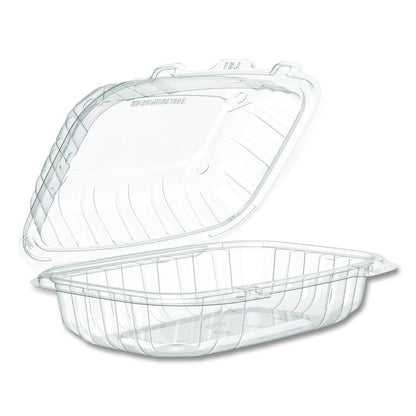 Microwaveable Hinged Containers, ProPlanet Seal, 6.5 x 9 x 3, Clear, Plastic, 300/Carton