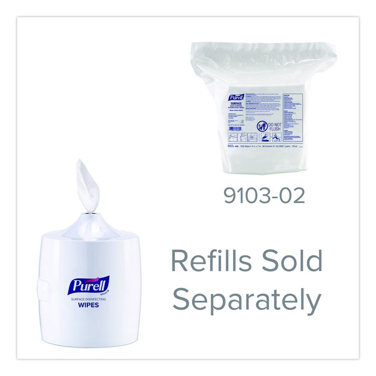 Surface Disinfecting Wipes Wall Dispenser, 11 x 13.38 x 11.06, White