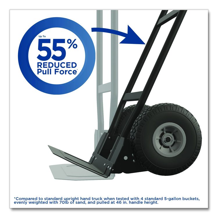Load Assist Hand Truck, 800 lb Capacity, 47.72 x 19.68 x 18.5, Black