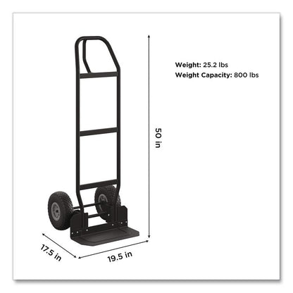 Load Assist Hand Truck, 800 lb Capacity, 47.72 x 19.68 x 18.5, Black