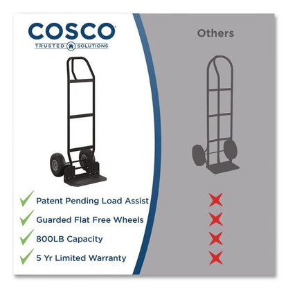 Load Assist Hand Truck, 800 lb Capacity, 47.72 x 19.68 x 18.5, Black