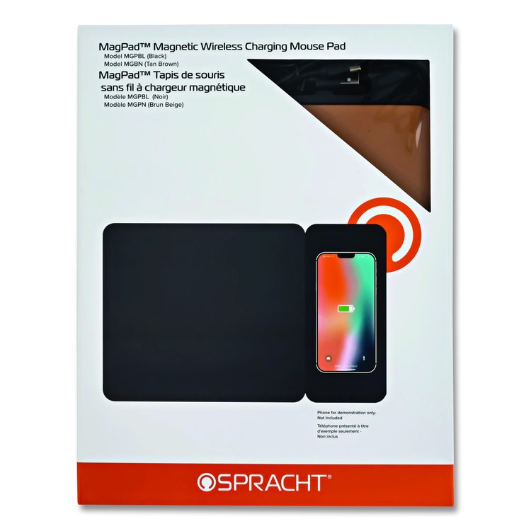 MagPad Charger and Mouse Pad, Brown