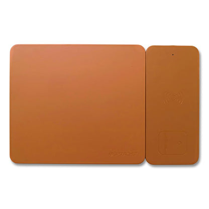 MagPad Charger and Mouse Pad, Brown