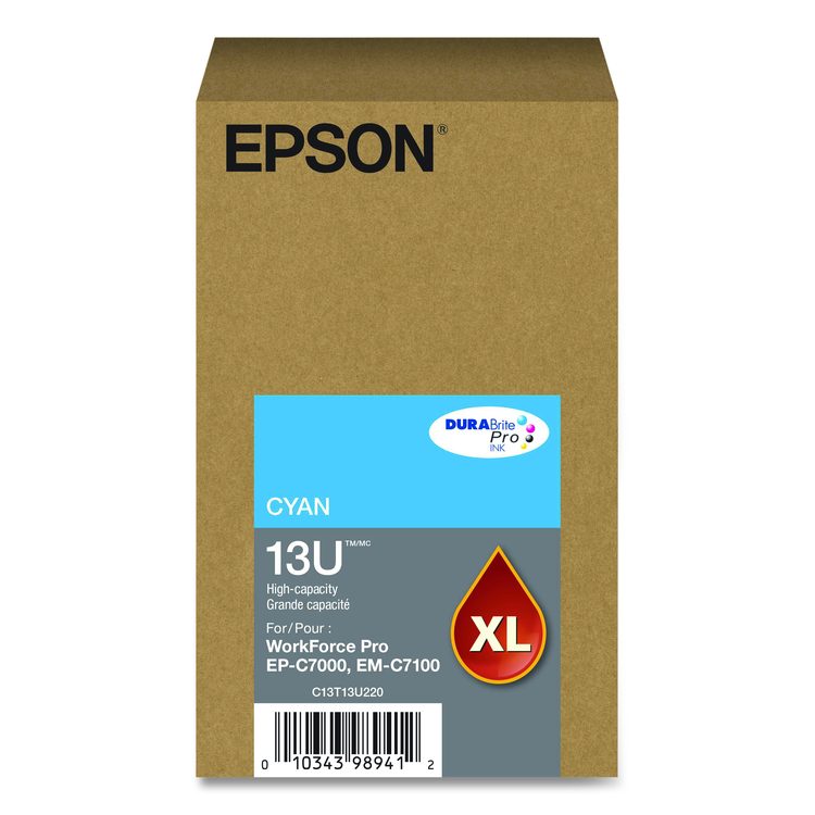 T13U220 (T13U) DURABrite Pro High-Yield Ink, 4,600 Page-Yield, Cyan