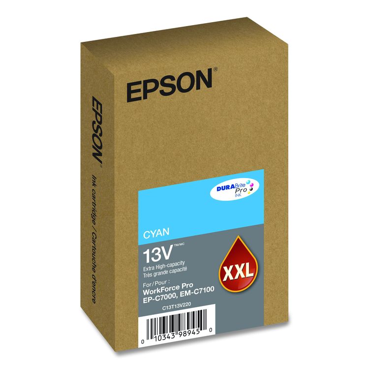 T13V220 (T13V) DURABrite Pro Extra High-Yield Ink, 8,000 Page-Yield, Cyan