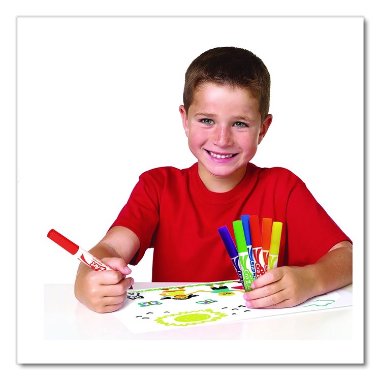 Washable Markers, Broad Bullet Tip, Assorted Classic/Neon/Pastel Colors, 20/Set