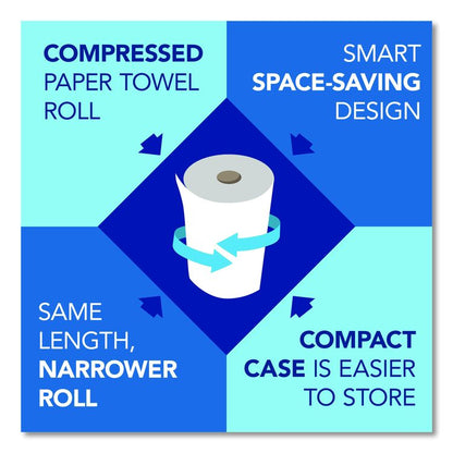 Essential 100% Recycled Fiber Hard Roll Towel, 1-Ply, 8" x 800 ft, 1.5" Core, Brown, 6 Rolls/Carton
