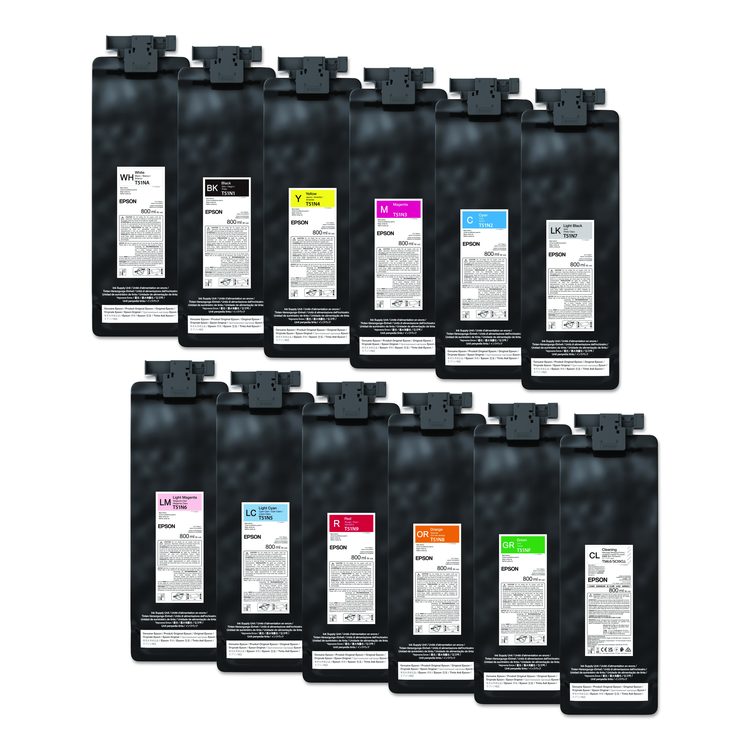 T51N720 (T51N) UltraChrome GS3 Eco-Solvent Ink, 800 mL, Light Black