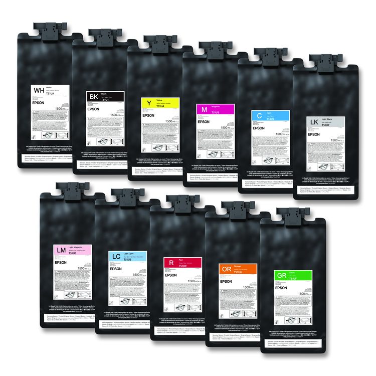 T51U820 (T51U) UltraChrome GS3 Eco-Solvent Ink, 1.5 L, Orange