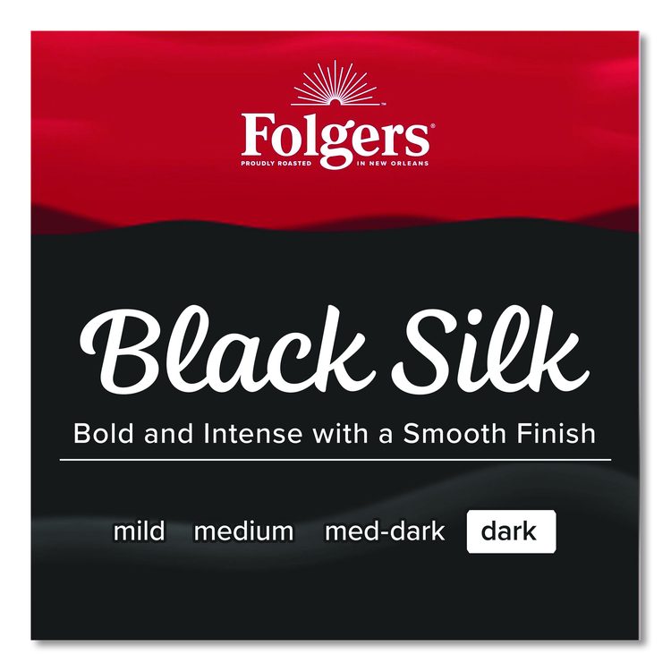 Coffee Filter Packs, Black Silk, 1.4 oz Pack, 40Packs/Carton