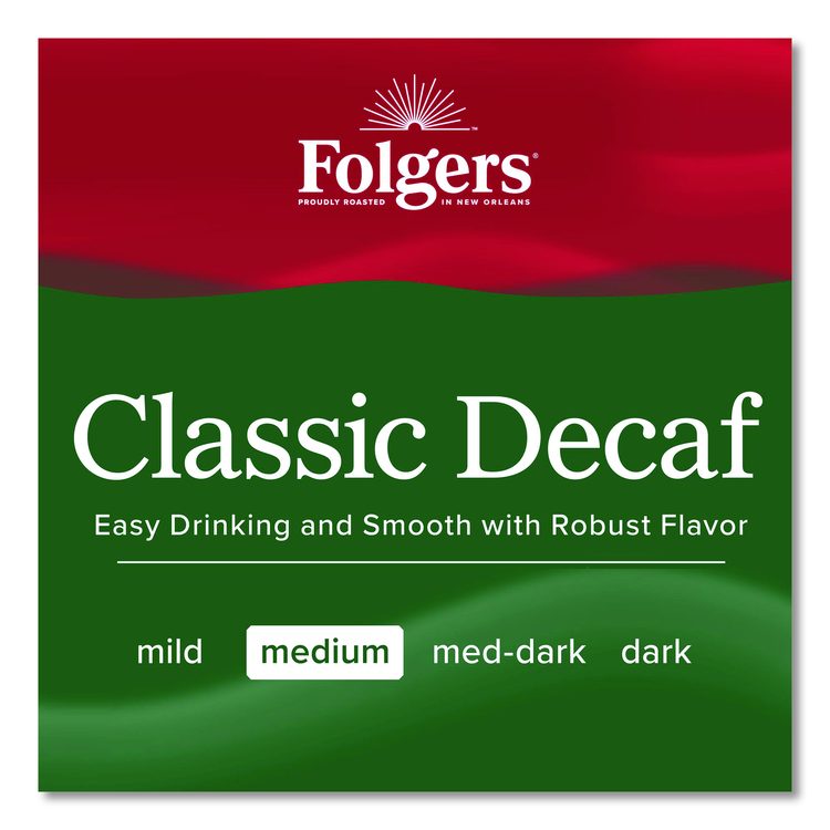Classic Decaf Ground Coffee, Classic Roast Decaffeinated, 19.2 oz Can