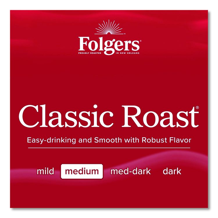 Coffee Filter Packs, Classic Roast, 0.9 oz, 10 Filters/Pack, 4 Packs/Carton