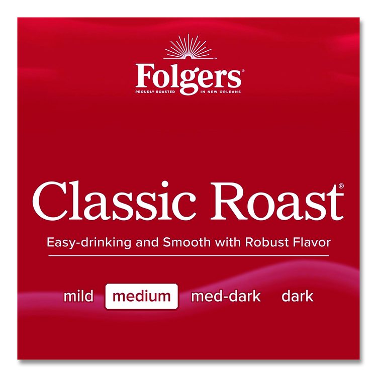 Classic Roast Ground Coffee Fraction Pack, 1.5 oz, 42/Carton