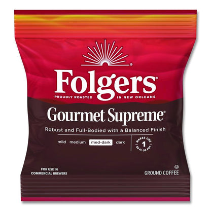 Gourmet Supreme Ground Coffee, Fraction Pack, 1.75 oz, 42/Carton