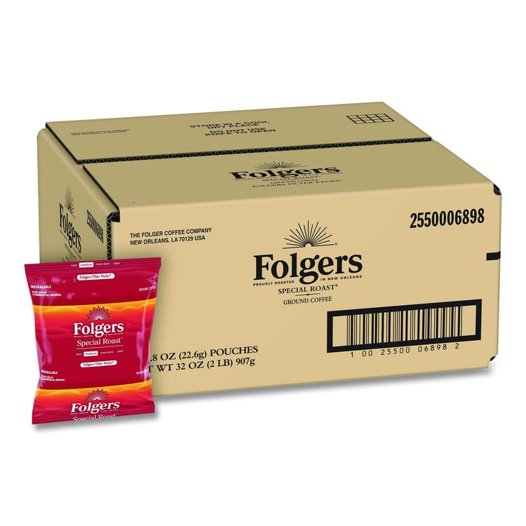 Coffee Filter Packs, Special Roast, 0.8 oz, 40/Carton