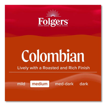 Coffee Filter Packs, 100% Colombian, 1.4 oz Pack, 40/Carton