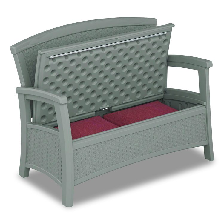 Elements Loveseat with Storage, 47" x 29.75" x 35.5", Dove Gray