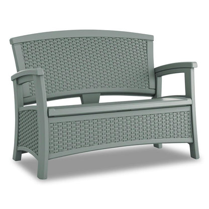 Elements Loveseat with Storage, 47" x 29.75" x 35.5", Dove Gray