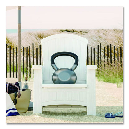 Adirondack Chair with Storage, Supports Up to 375 lb, 14.5" Seat Height, 30" x 32.5" x 38.5", Ice Cube