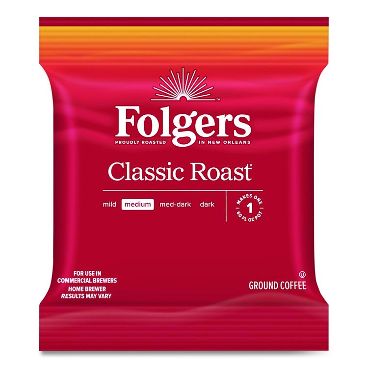 Classic Roast Ground Coffee Fraction Pack, 1.2 oz Packets, 42/Carton