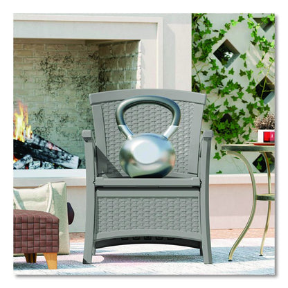 Elements Club Chair with Storage, Supports Up to 300 lb, 17" Seat Height, 25.25" x 29.75" x 35.5", Dove Gray