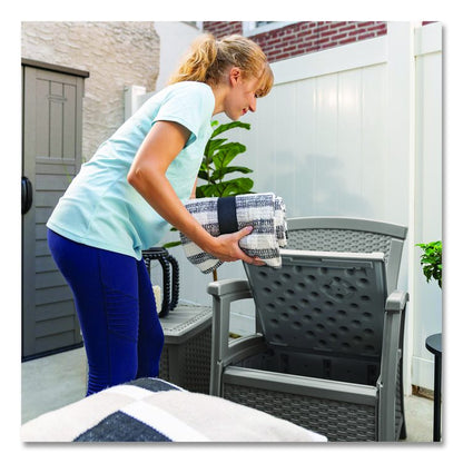 Elements Club Chair with Storage, Supports Up to 300 lb, 17" Seat Height, 25.25" x 29.75" x 35.5", Dove Gray