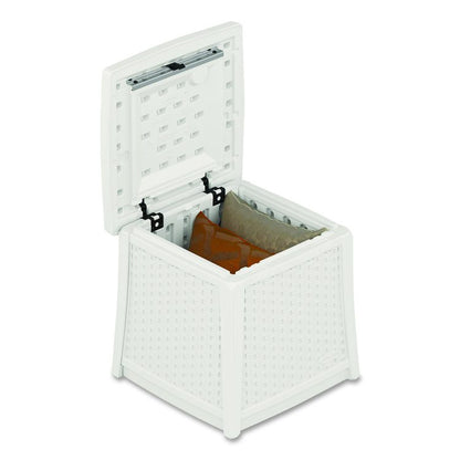 Elements End Table with Storage, Square, 18.75w x 18.75d x 18h, Ice Cube Top, Ice Cube Base/Legs