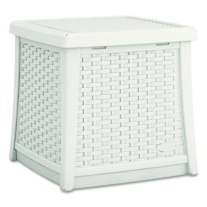 Elements End Table with Storage, Square, 18.75w x 18.75d x 18h, Ice Cube Top, Ice Cube Base/Legs