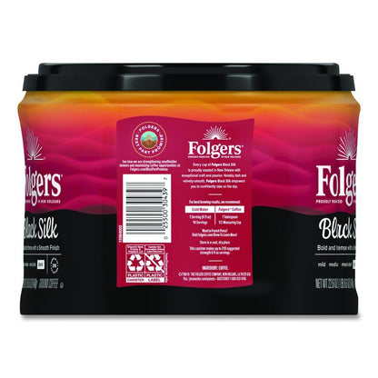 Black Silk Ground Coffee, 22.6 oz Canister