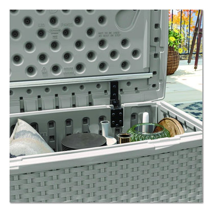 Elements Coffee Table with Storage, Rectangular, 34w x 20d x 18h, Dove Gray Top, Dove Gray Base/Legs