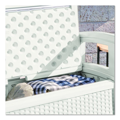 Elements Loveseat with Storage, 47" x 29.75" x 35.5", Ice Cube