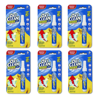 On-the-Go Pen Stain Remover, Unscented,  Bonus Size, 22 mL, 6/Pack