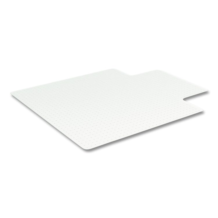 OceanMat Carpet Chair Mat for Flat Pile Carpeted Floors, Rectangular with Lip, Straight Edges, 36" x 48", Clear