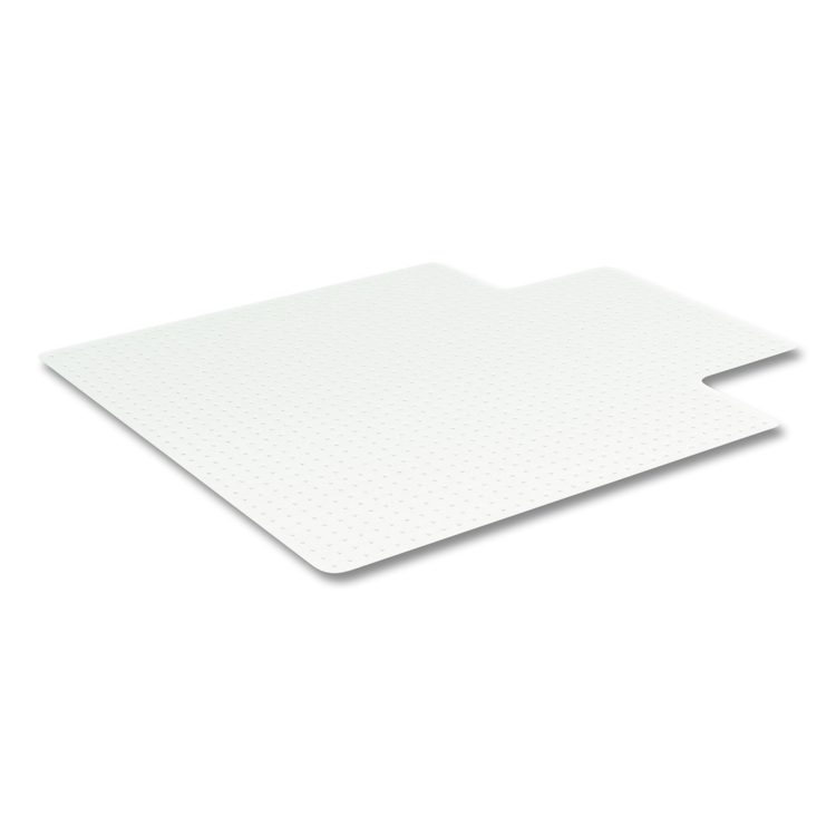 OceanMat Carpet Chair Mat for Flat Pile Carpeted Floors, Rectangular with Lip, Straight Edges, 45" x 53", Clear