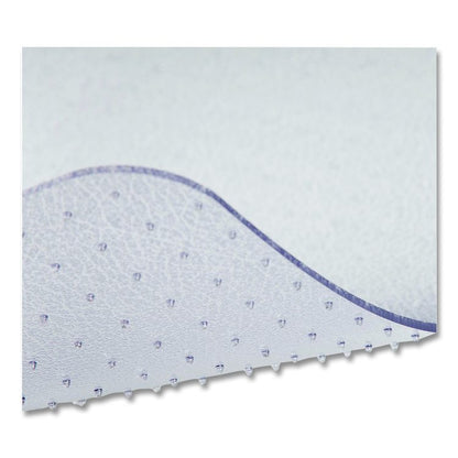 OceanMat Carpet Chair Mat for Flat Pile Carpeted Floors, Rectangular, Straight Edges, 36" x 48", Clear