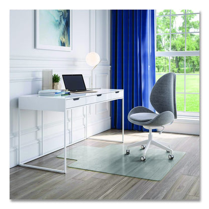 OceanMat Hard Floor Chair Mat for Hard Floors, Rectangular with Lip, Straight Edges, 36" x 48", Clear
